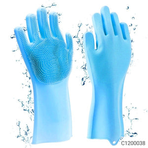 Magic silicone cleaning gloves