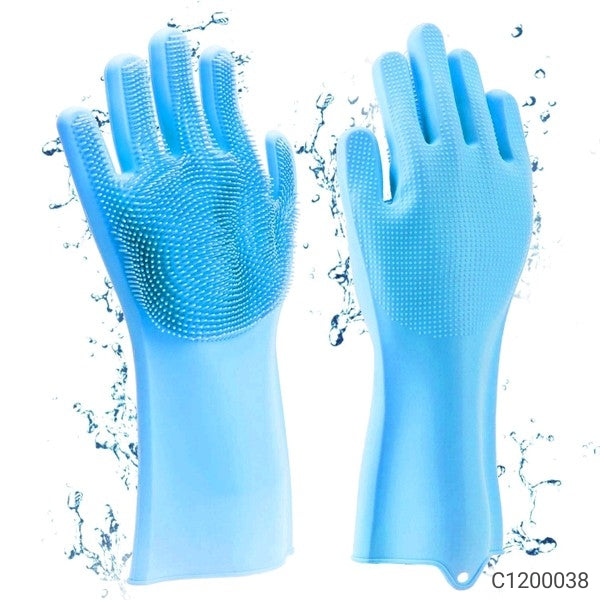 Magic silicone cleaning gloves